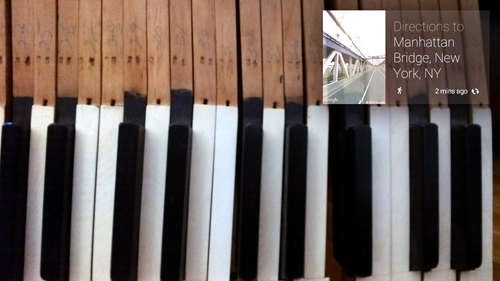 Google Glass Piano Manhattan Bridge Brooklyn NYC